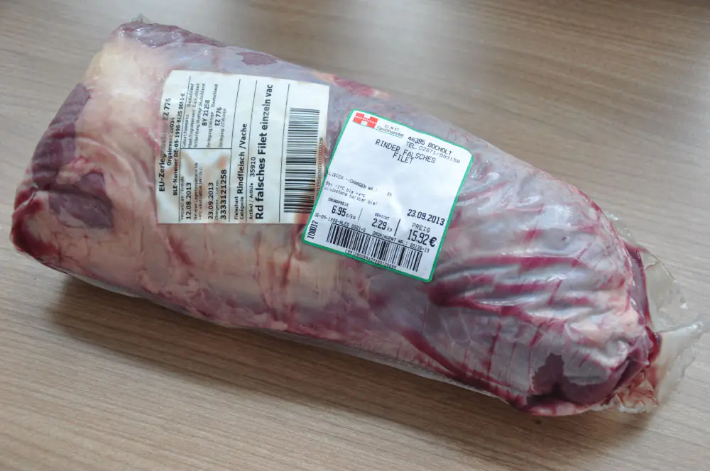 Falsches Filet für Beef Jerky 