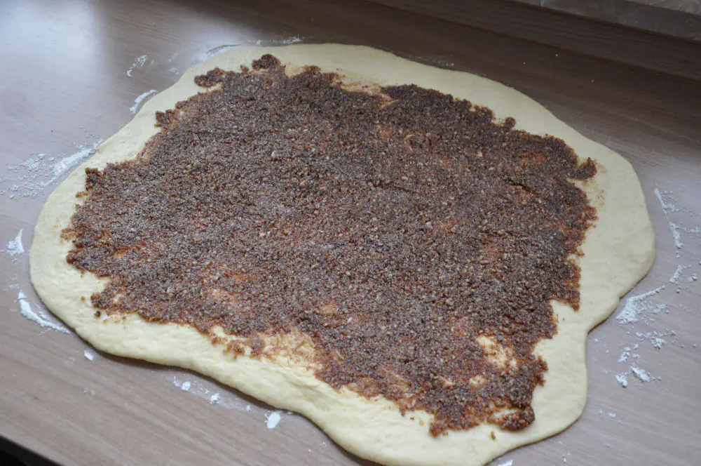 Füllung der Zimtschnecken Füllung der Zimtschnecken