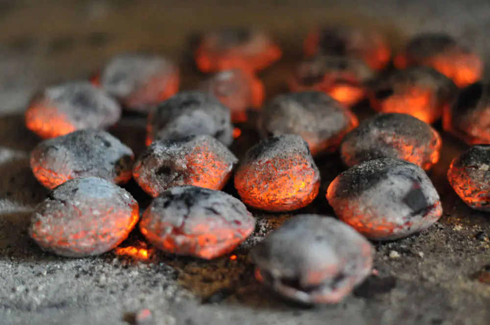 Holzkohlebriketts