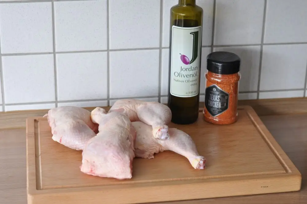 Gegrillte Hähnchenschenkel Texas Chicken 1 Gegrillte Hähnchenschenkel