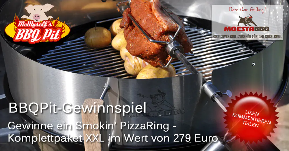 Gewinne ein Moesta BBQ Smokin' PizzaRing - Komplettpaket XXL