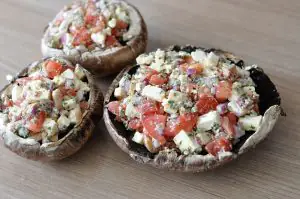 Gefüllte Portobello-Champignons