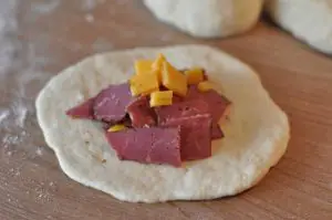 Pastrami Cheddar Pretzel Buns