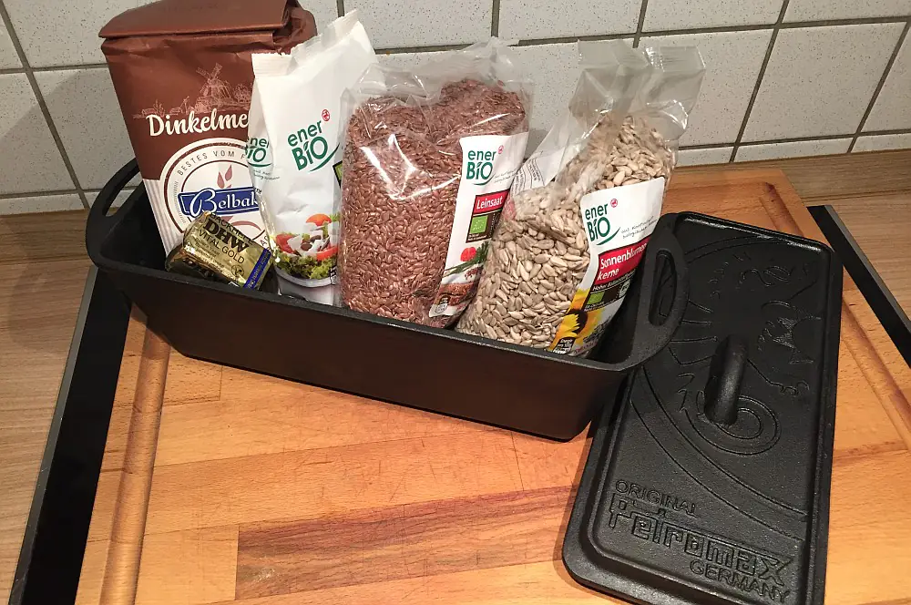 Schnelles Vollkornbrot innerhalb von einer Stunde! 1 Zutaten für Vollkorn-Brot