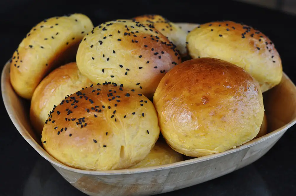 Süßkartoffel Burger Buns - die etwas anderen Hamburgerbrötchen 6 Süßkartoffel Burger Buns