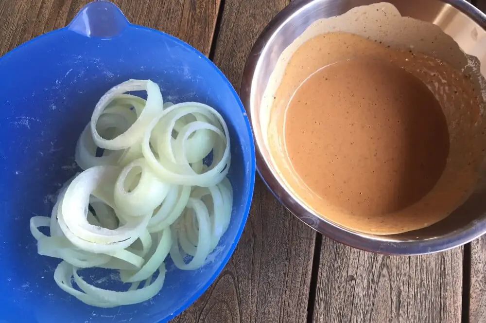 Pit Powder Zwiebelringe im Craft-Beer-Teig 2 frittierte Zwiebeln