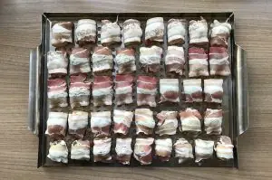 Gegrillter Rosenkohl im Speckmantel Bacon 03