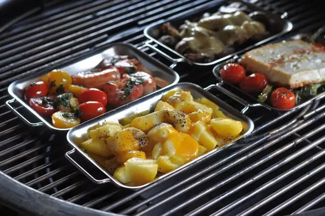 Grillen mit Grillpfännchen 03