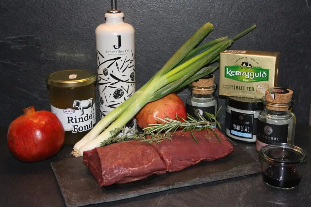 Rinderfilet mit Granatapfelsauce 1 Rinderfilet