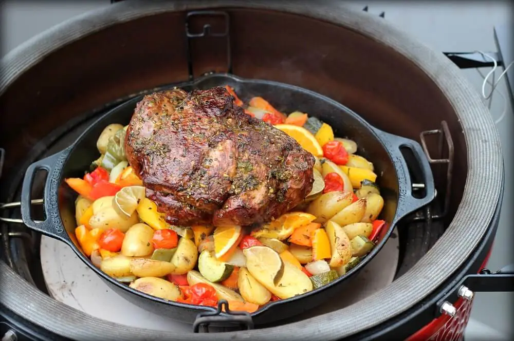Lammkeule vom Grill mit mediterranen Kräutern 8 Lammkeule vom Grill