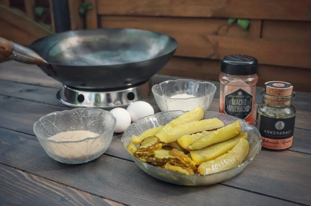 Fried Pickles - frittierte Gewürzgurken 1 Alle Zutaten für Fried Pickles auf einen Blick
