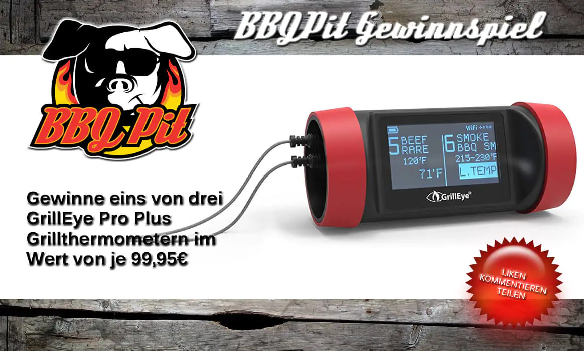 GrillEye Pro Plus Gewinnspiel: Drei Grillthermometer zu gewinnen