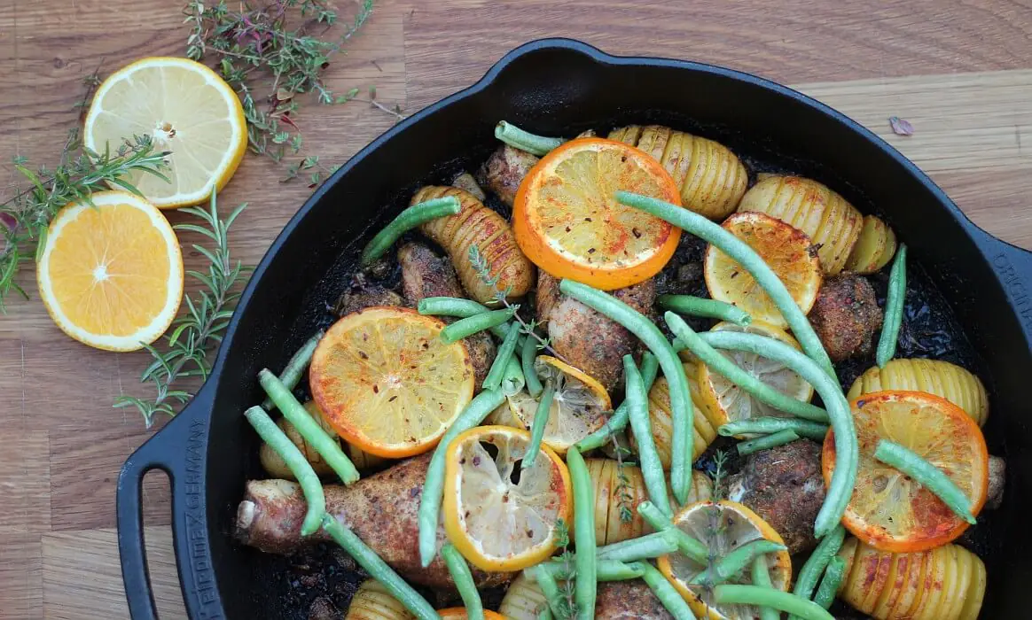 Zitronenhähnchen mit Fächerkartoffeln | BBQPit.de