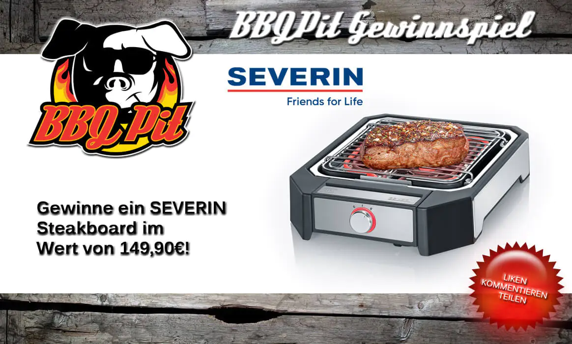 Gewinne ein SEVERIN Steakboard im Wert von 149,90€ | BBQPit.de