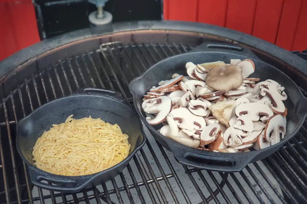 Schweizer Rösti mit Pilzen 3 Die Pilze werden angebraten