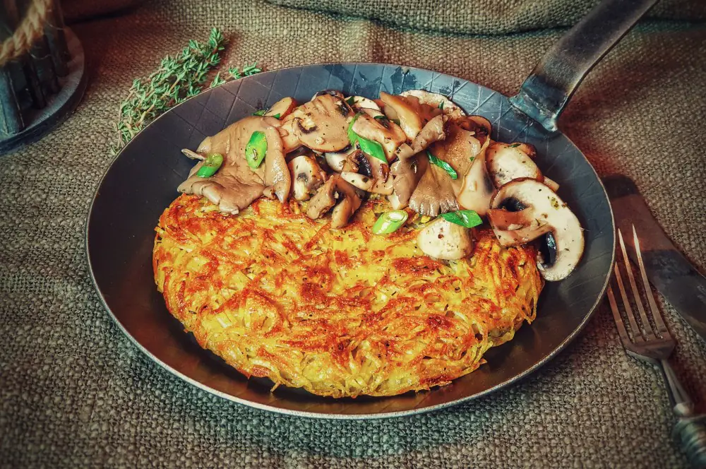 Schweizer Rösti mit Pilzen 6 Schweizer Rösti mit Pilzen