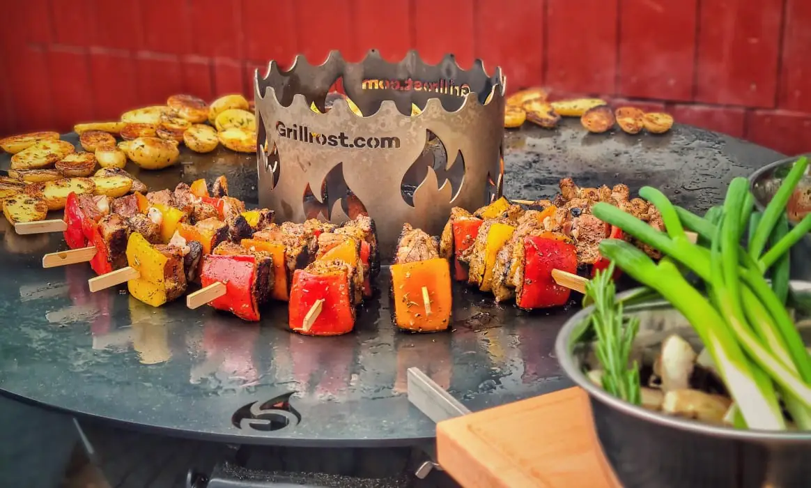 Feuerplatte für Kugelgrills von Grillrost.com im Test | BBQPit.de schwenkgrill-Feuerplatte Kugelgrill 80cm Grillrost-Schwenkgrill / Grillgalgen von Grillrost.com im Test