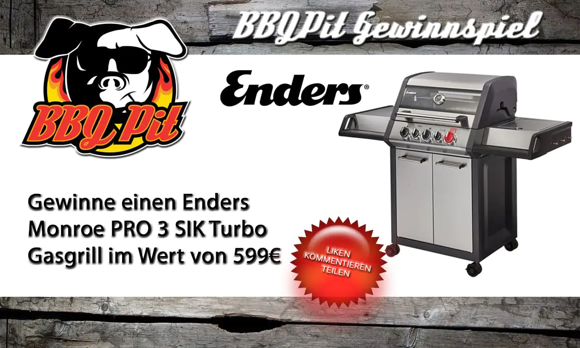 Gewinne einen Enders Monroe Pro 3 SIK Turbo Gasgrill | BBQPit.de