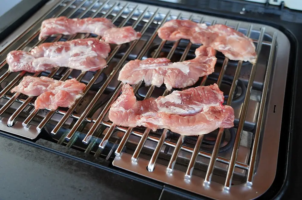 Kachelfleisch auf dem Severin SEVO GTS Elektrogrill