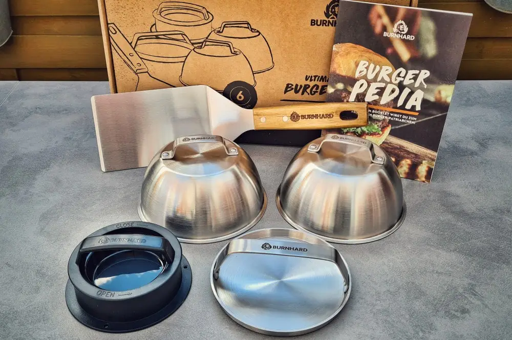 Ultimatives Burger-Set von BURNHARD im BBQPit-Quickcheck 3 Das 6-teilige Burger-Set auf einen Blick
