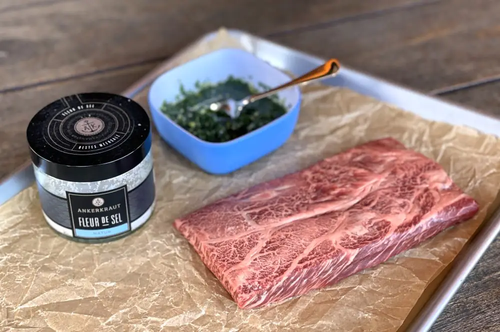 Top Blade Steak mit Gremolata 1 Alle Zutaten für dieses Top Blade Steak auf einen Blick