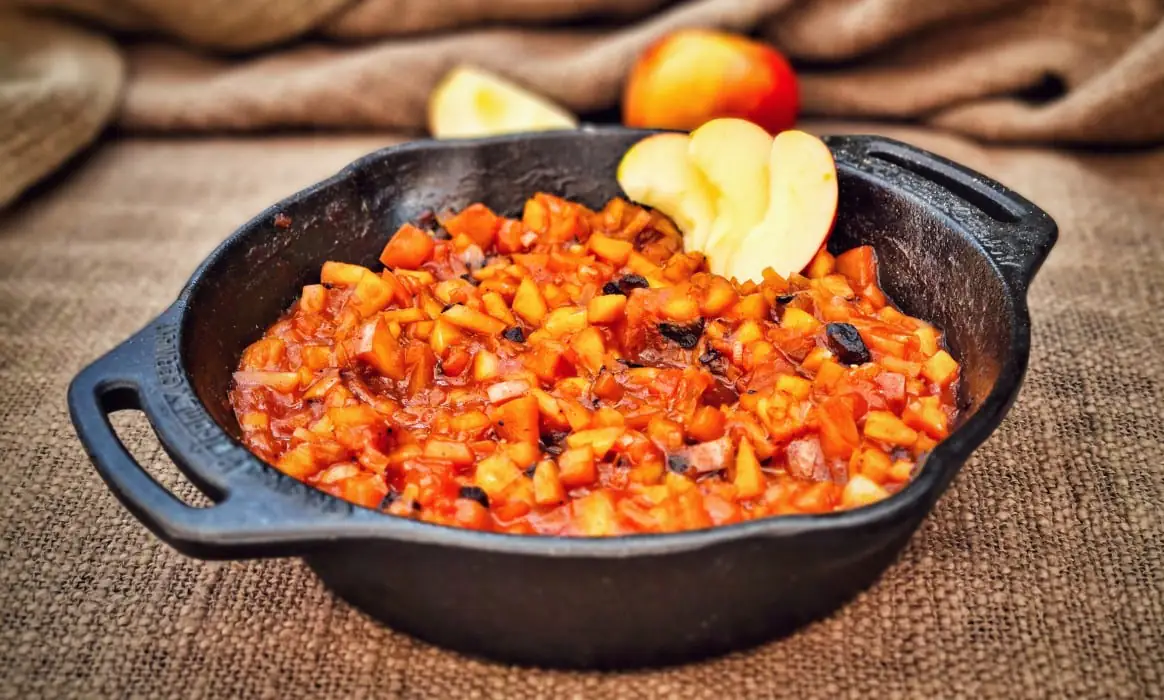 BBQ-Relish - Das fruchtige Topping für Steaks und Burger | BBQPit.de bratäpfel vom grill-BBQ Relish-Bratäpfel vom Grill mit Vanillesauce