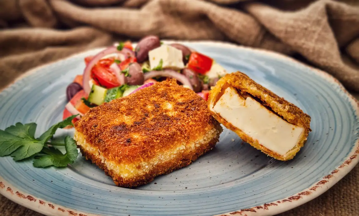 Saganaki - Rezept für gebackenen Feta | BBQPit.de griechischer hackbraten-Saganaki gebackener Schafskaese-Griechischer Hackbraten mit Feta und Paprika