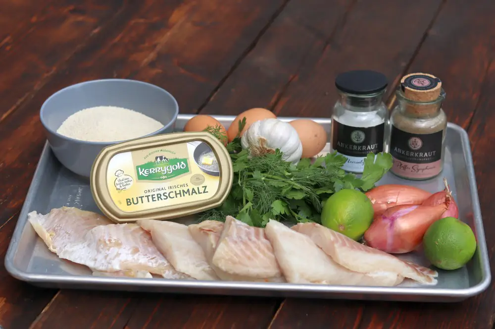 Fischfrikadellen selber machen 1 Alle Zutaten für Fischfrikadellen auf einen Blick
