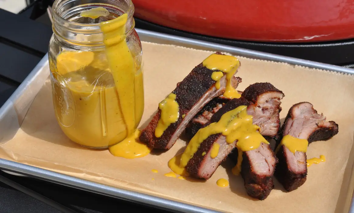 Honey Mustard Ribs - Rippchen mit Honig-Senf-Rub und Sauce | BBQPit.de iberico ribs-Honey Mustard Ribs-Iberico Ribs &#8211; Spareribs vom spanischen Eichelmastschwein