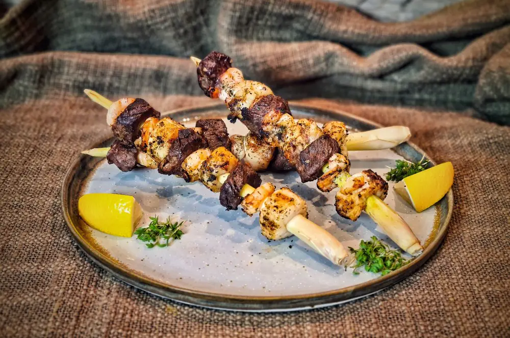 Surf and Turf Spieße mit Zitronengras 5 Surf and Turf Spieße mit Zitronengras