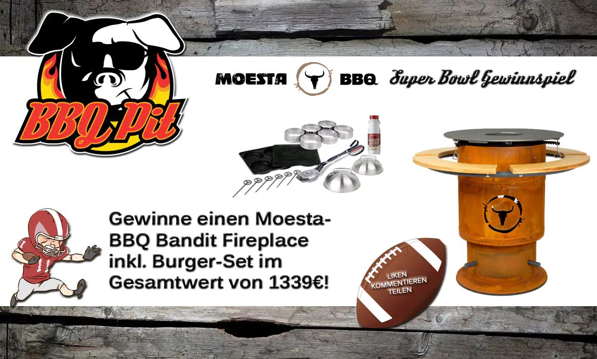 Super Bowl Gewinnspiel - Gewinne einen Moesta-BBQ Bandit Fireplace moesta-bbq sheriff pelletgrill modell 2022-Moesta BBQ Superbowl Gewinnspiel-Moesta-BBQ Sheriff Pelletgrill Modell 2022 &#8211; alle Infos zum &#8222;Facelift&#8220;