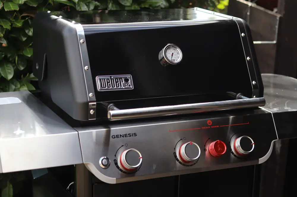 Rumpsteak mit Heubutter 6 Gegrillt wird auf dem Weber Genesis E325-s Gasgrill