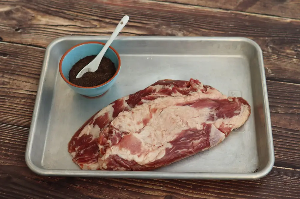 Iberico Pluma mit Lauchasche 1 Alle Zutaten für Iberico Pluma mit Lauchasche auf einen Blick