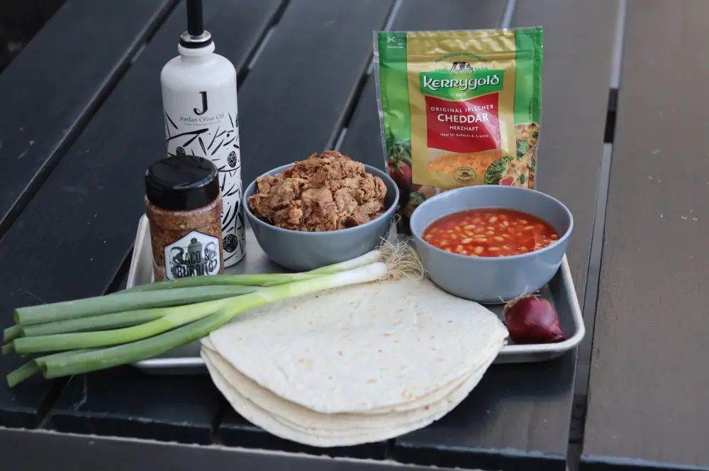 Pulled Pork Quesadillas 3 Alle Zutaten für Pulled Pork Quesadillas auf einen Blick