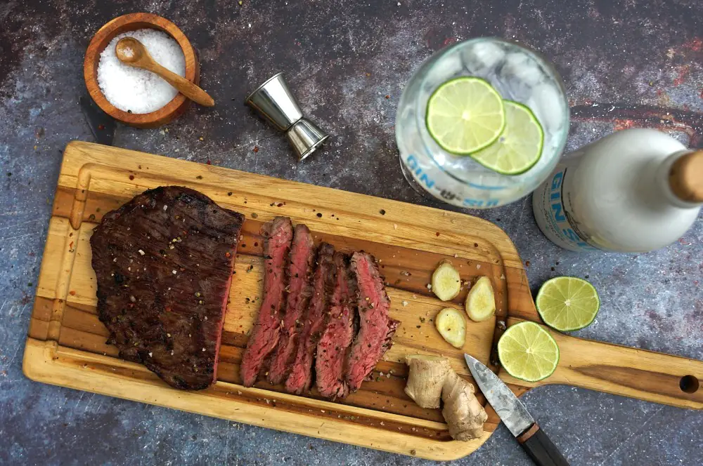 Flank Steak mit Gin-Marinade 9 Kernig und saftig: Das Flank Steak mit Gin-Marinade
