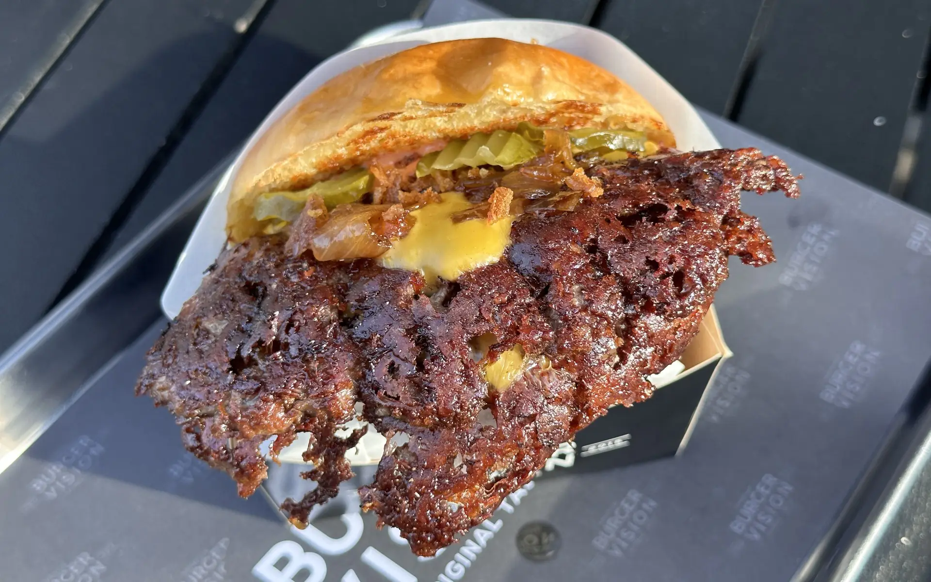 BurgerVision in Berlin - Der Smash Double Burger im BBQPit-Test