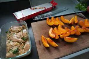 Haehnchen Pfirsich Spiesse 04