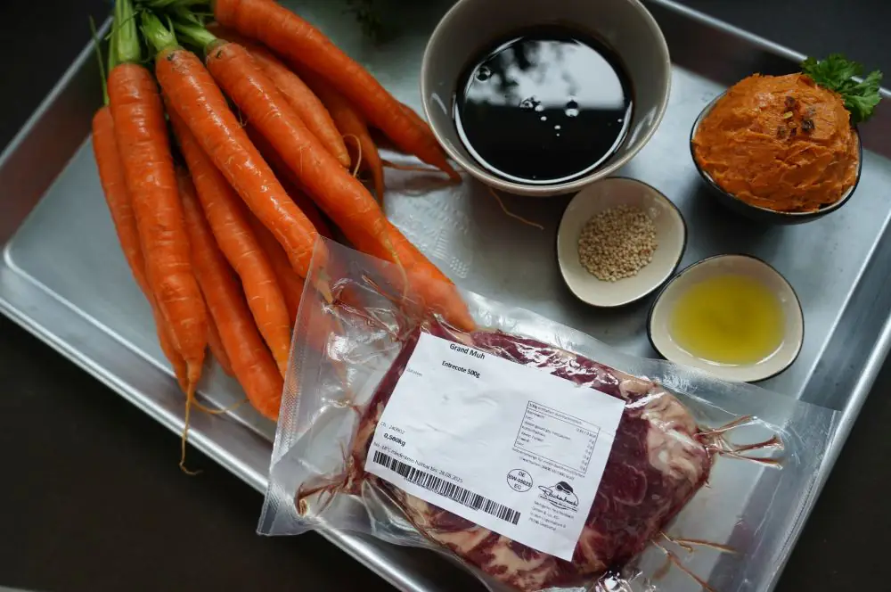 Grand Muh Entrecôte mit BBQ-Butter 1 Alle Zutaten für das Grand Muh Entrecôte auf einen Blick