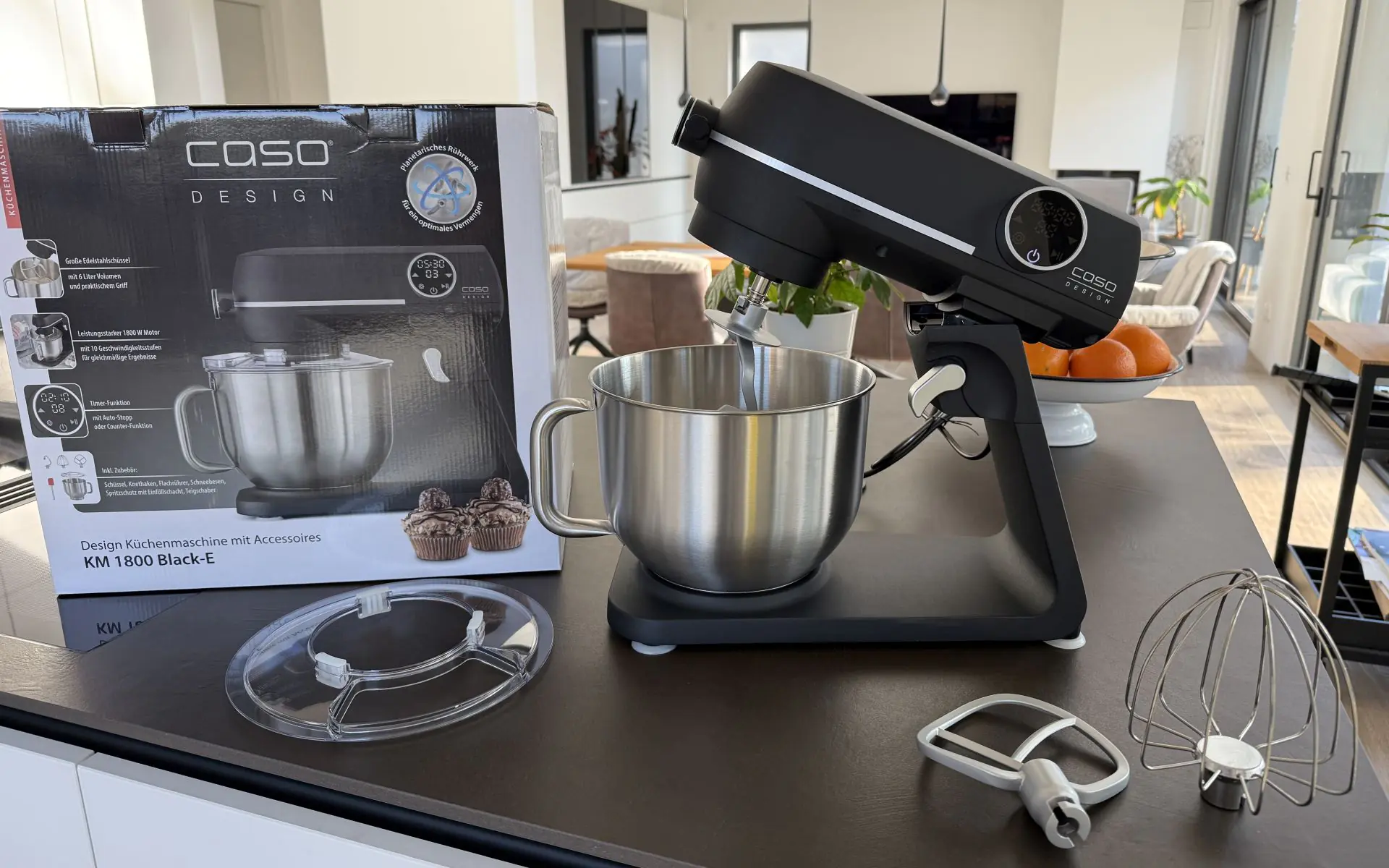 CASO KM 1800 Black‑E Design‑Küchenmaschine im BBQPit-Test - BBQPit.de - Grillrezepte, Tipps & Tricks, alles über Barbecue