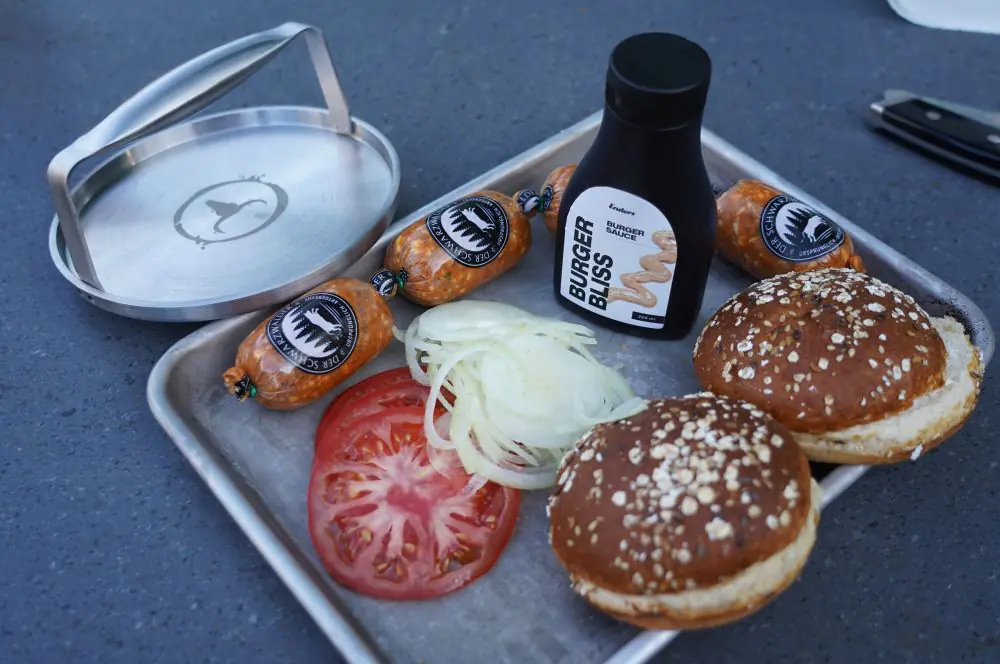 Alle Zutaten für den Donlicate Smashburger auf einen Blick