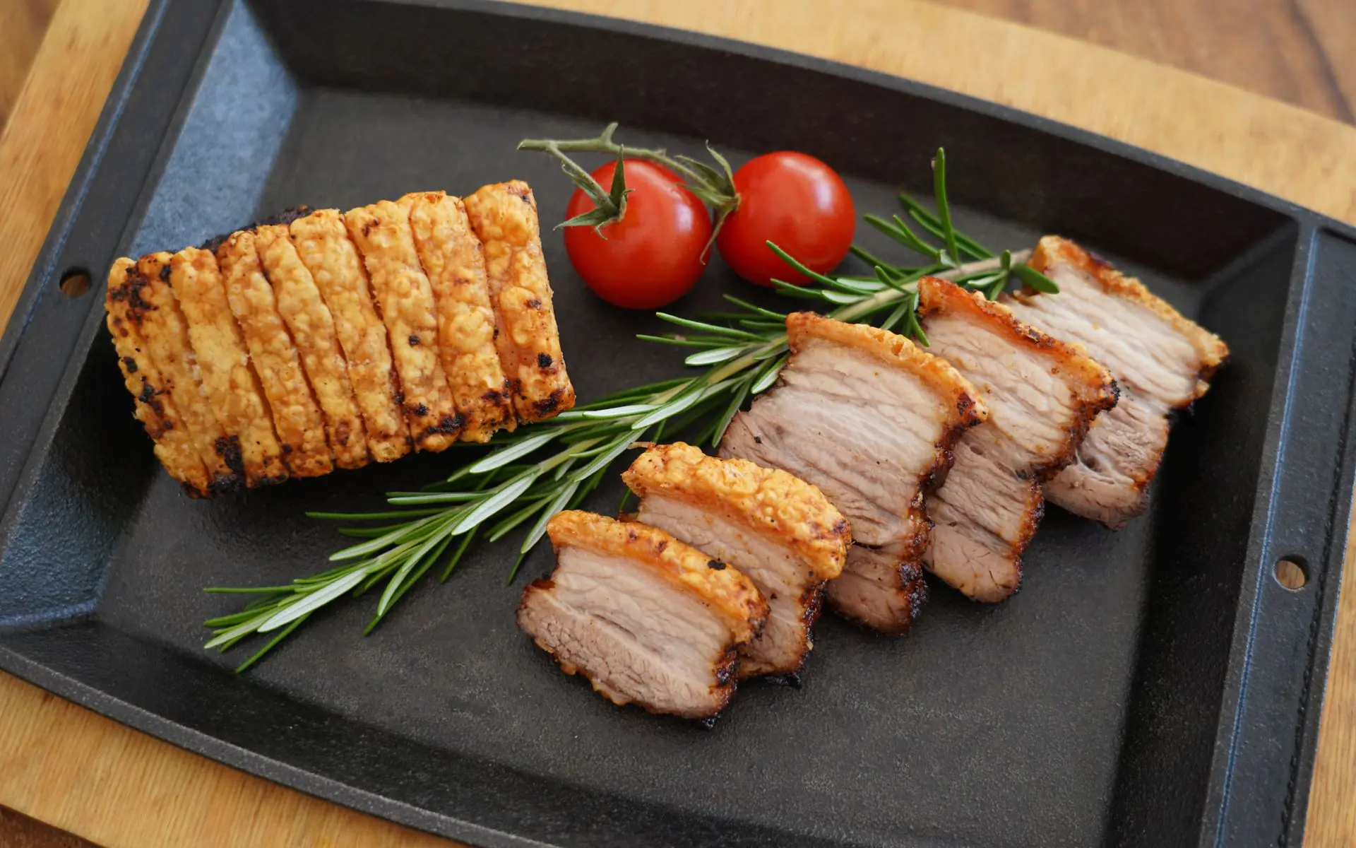 Knuspriger Schweinebauch aus der Heißluftfritteuse
