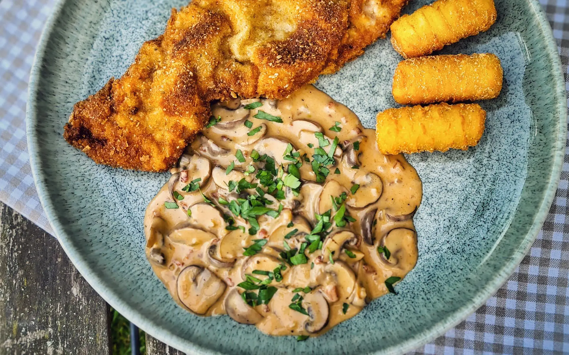 Jägersauce selber machen - Originalrezept mit Pilzen & Speck 4 Jaegersauce Champignons