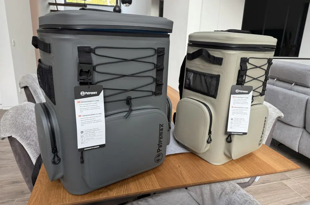 27 Liter und 17 Liter Rucksäcke im Petromax Kühlrucksack-Test