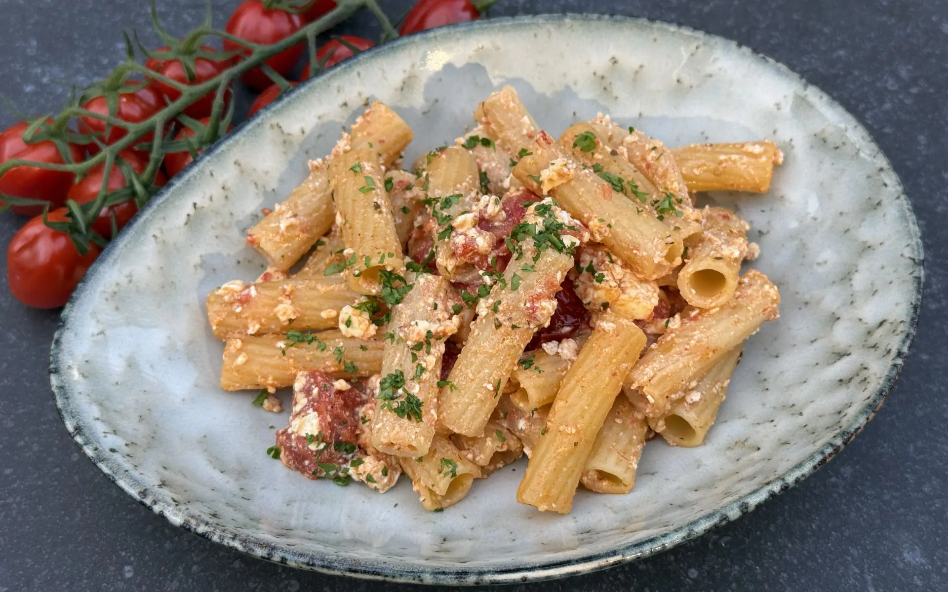 Gebackene Feta-Nudeln