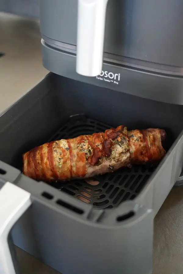 Gefülltes Schweinefilet aus der Heißluftfritteuse 9 Gefülltes Schweinefilet aus der Heißluftfritteuse