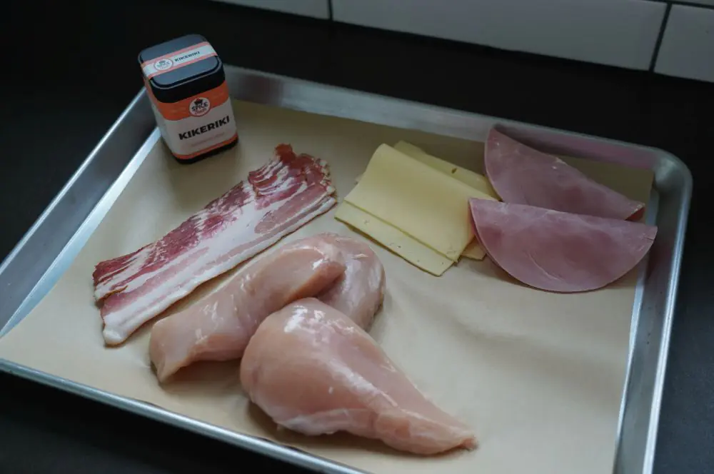 Gefüllte Hähnchenbrust aus der Heißluftfritteuse 3 Alle Zutaten für gefüllte Hähnchenbrust aus der Heißluftfritteuse auf einen Blick