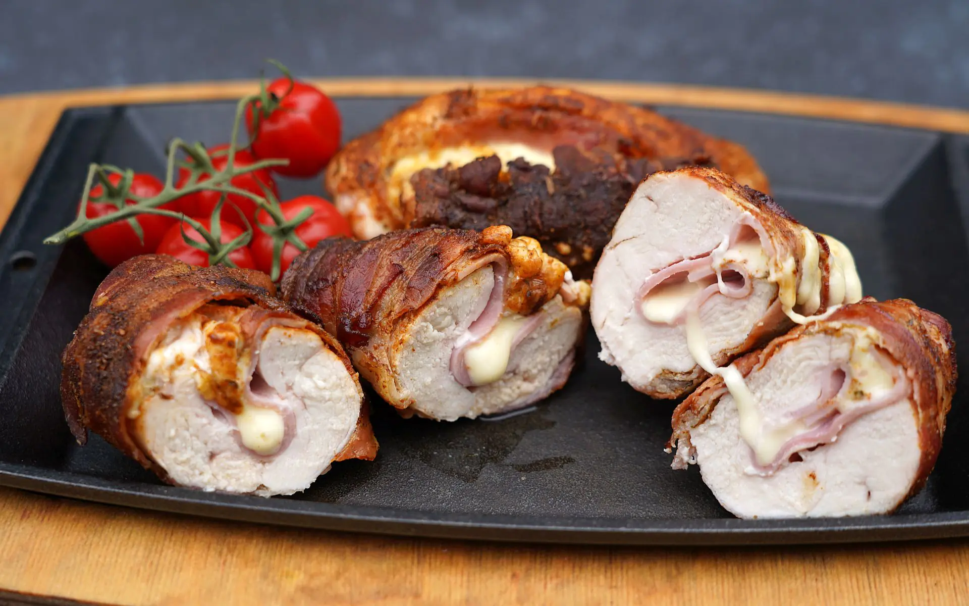 Gefüllte Hähnchenbrust aus der Heißluftfritteuse