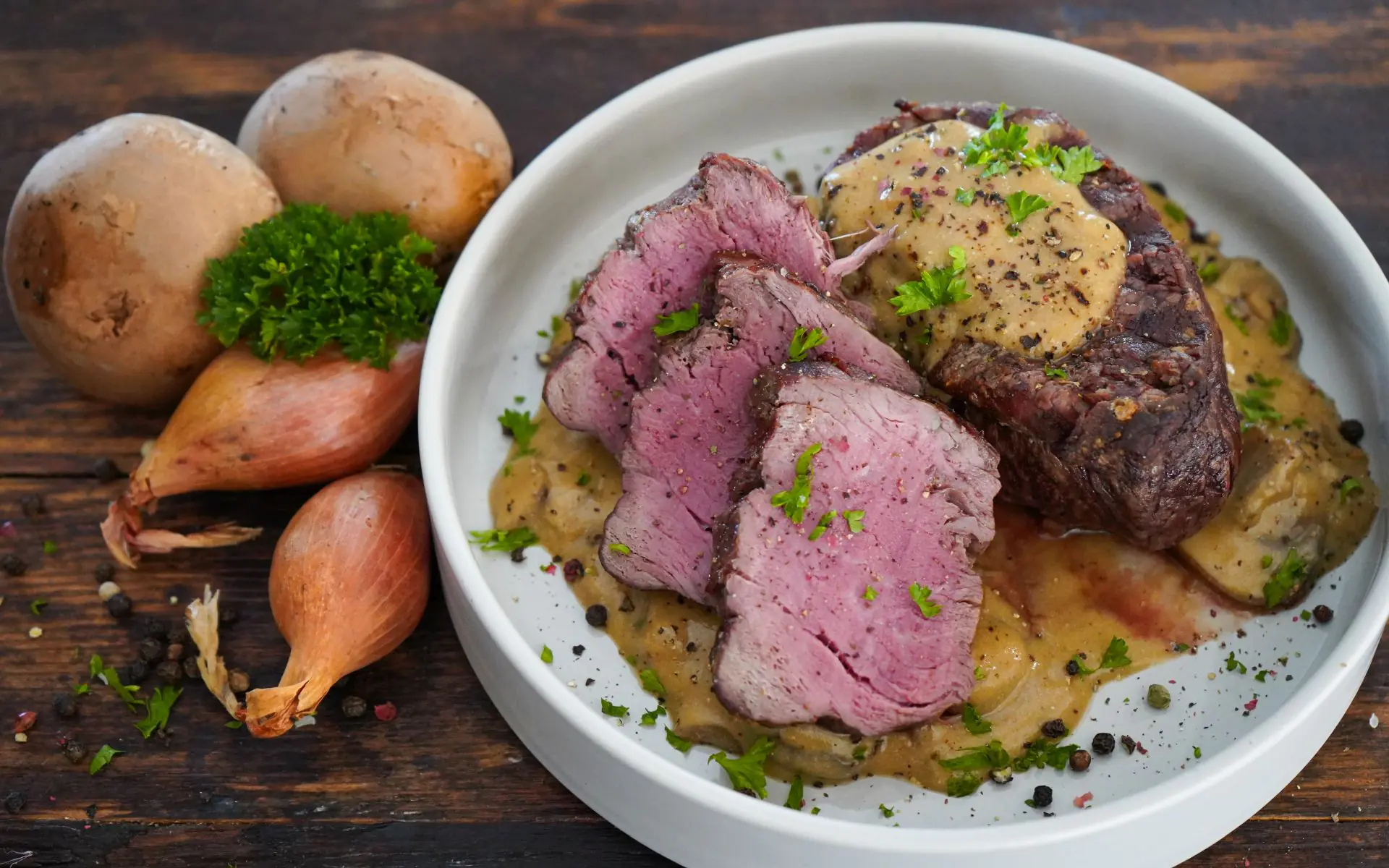 Steak Diane - Filetsteaks mit Cognac-Pilzsauce 7 Steak Diane