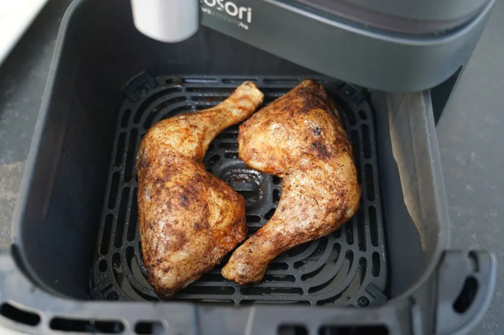 Große Hähnchenschenkel benötigen 30 Minuten bei 190 °C