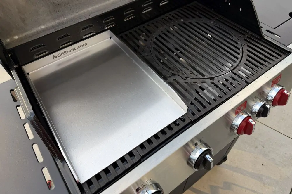 Edelstahl-Plancha von Grillrost.com